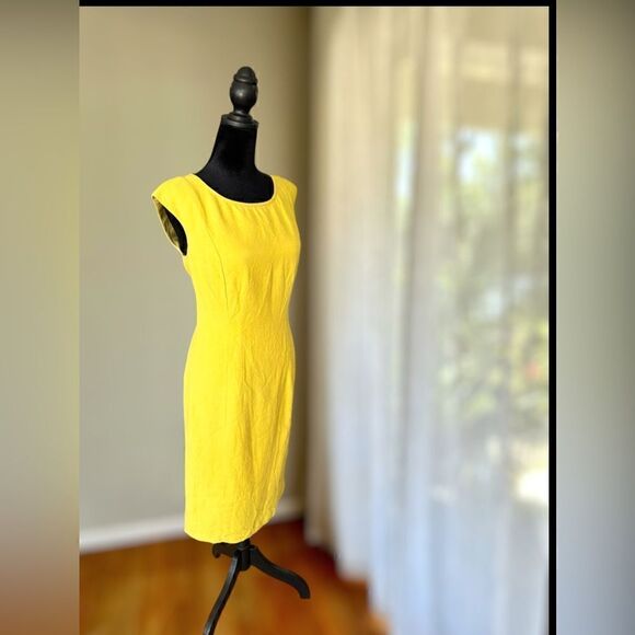 Layfayette 148 New York 100% Linen lined MIDI dress Size 2 - Picture 3 of 13